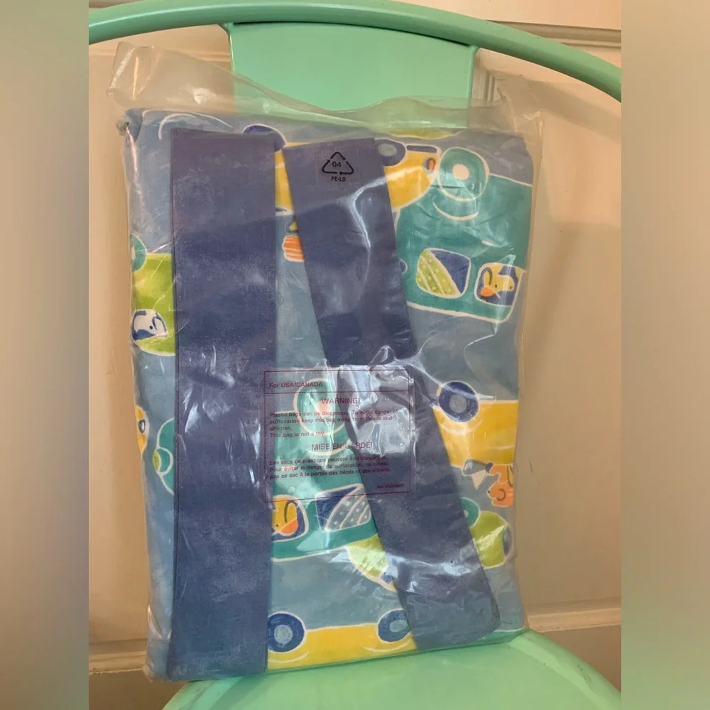 Vintage 1995 IKEA Tutig Colorful Animals in Cars Kids 100% Cotton Curtains